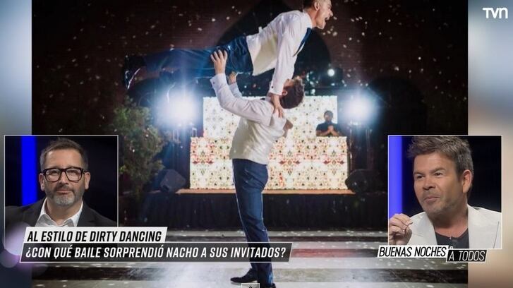 El periodista relató en "Buenas noches a todos" los pormenores del baile que realizó junto a su marido en su matrimonio.