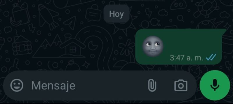 El emoji de luna nueva con cara es uno de los más misteriosos en WhatsApp