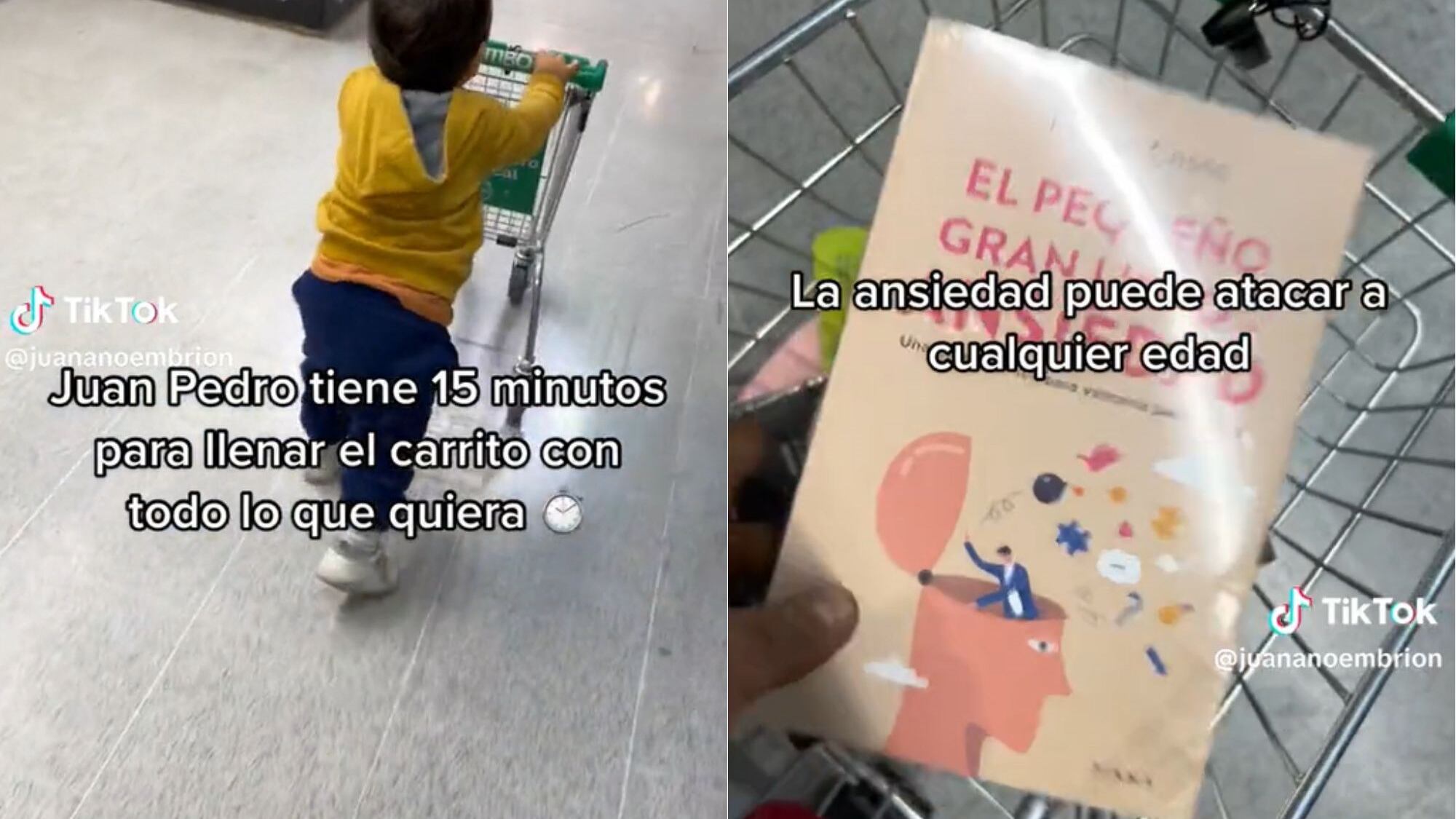 Niño tuvo 15 minutos para llevarse todo del supermercado | TikTok