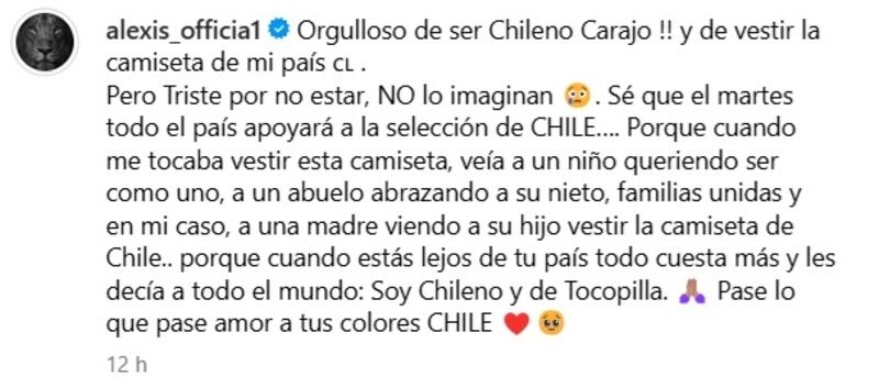 La decisión del delantero, de marginarse de la selección por lesión, fue puesta en duda por el periodista Juan Cristóbal Guarello.