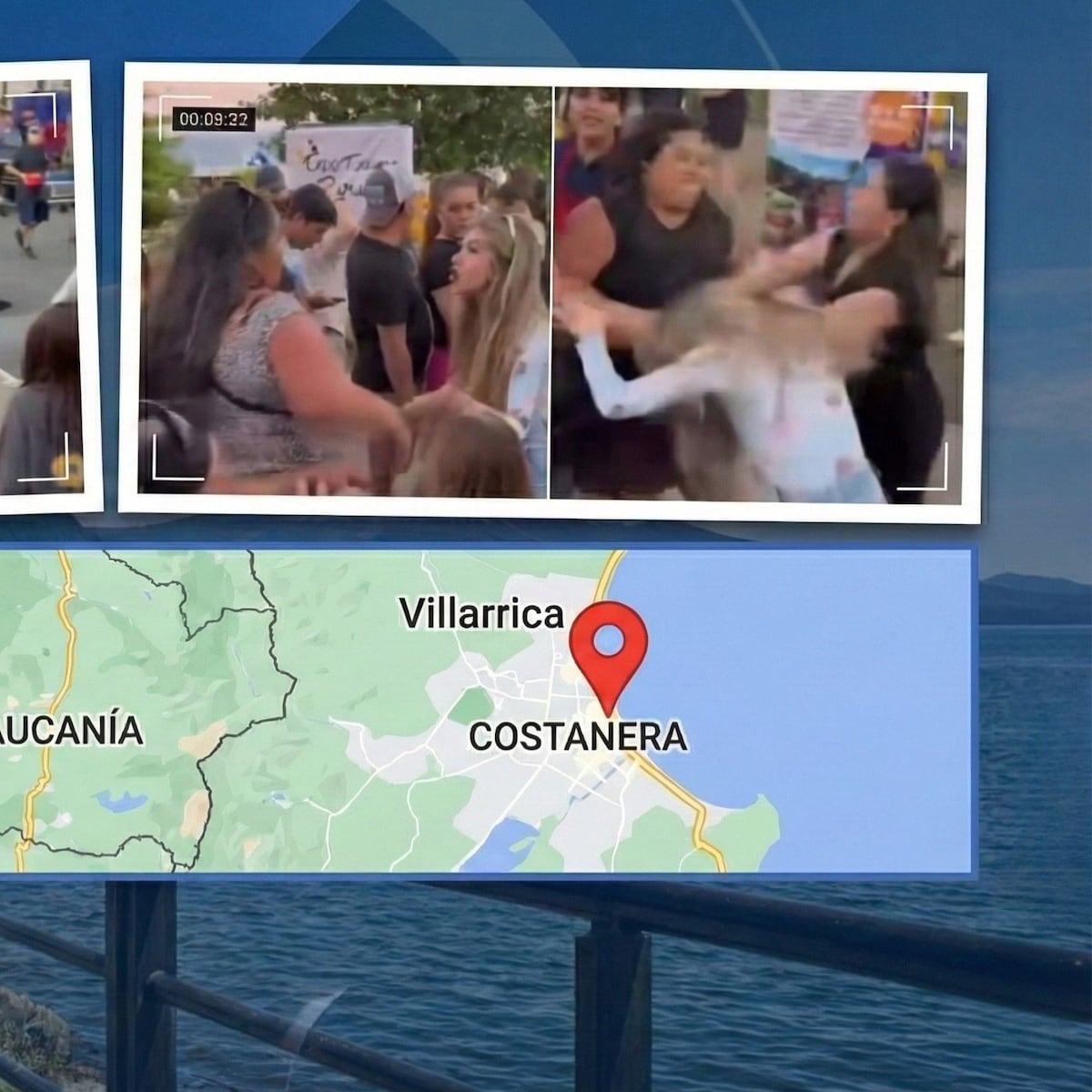 Ambulante golpea turistas en Villarrica y enfrenta castigo ejemplar Ambulante golpea turistas en Villarrica y enfrenta castigo ejemplar