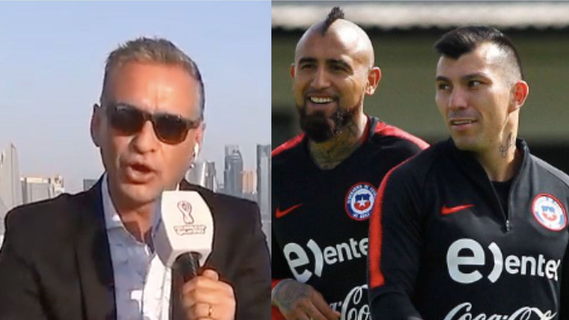 Rodolfo Cingolani, Gary Medel y Arturo Vidal