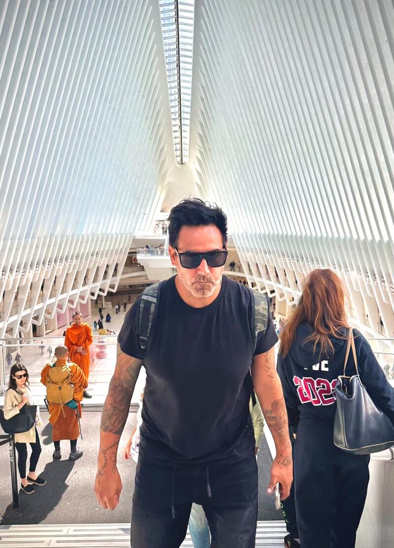 Ronny Dance en la estación Oculus de Nueva York.
