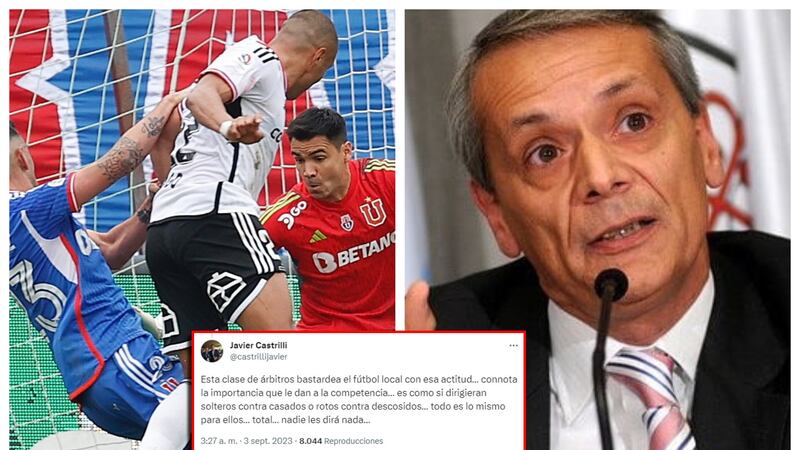 “Esta clase de árbitros bastardea el fútbol”: Castrilli critica arbitraje del Superclásico y acusa poco profesionalismo de jueces chilenos