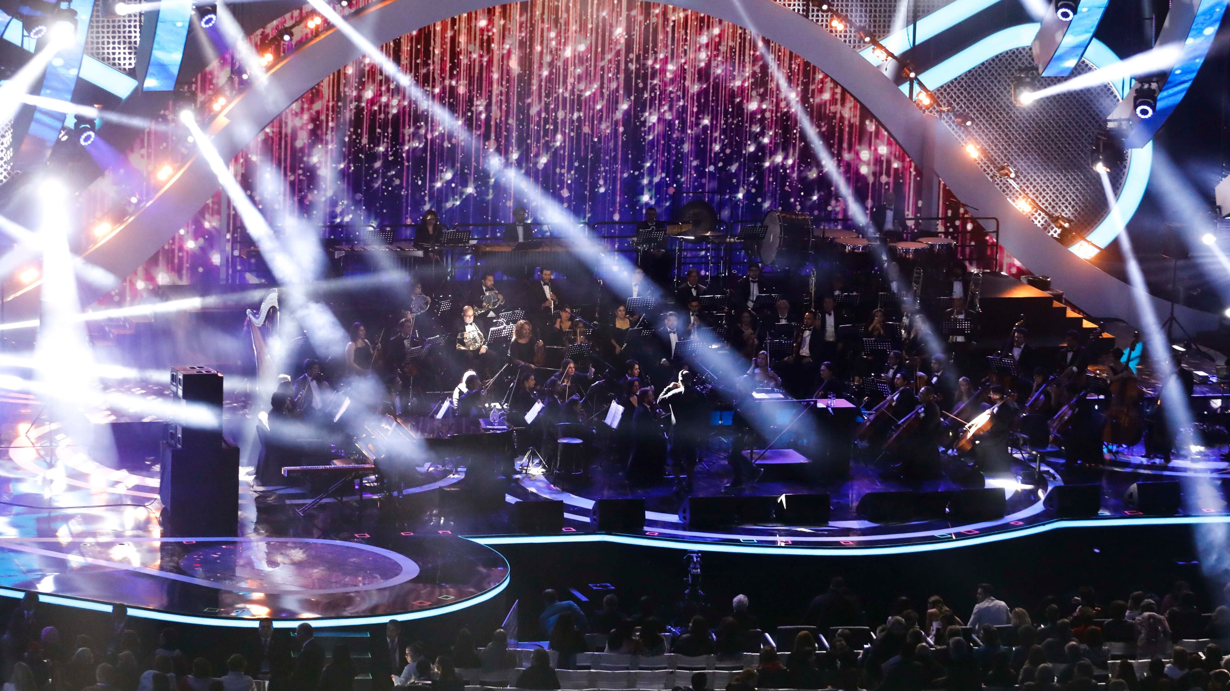 Imagen panorámica del escenario del Festival de Viña del Mar.