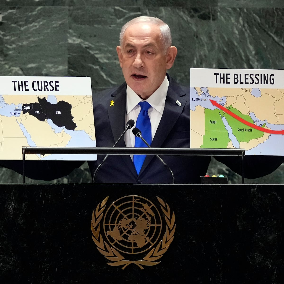 Delegados abandonan plenario de la ONU durante discurso de Netanyahu Delegados abandonan plenario de la ONU durante discurso de Netanyahu