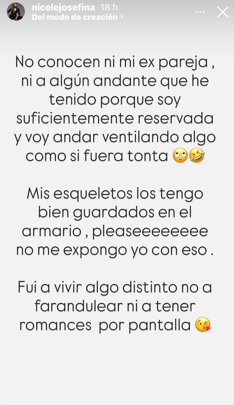 Historias de @nicolejosefina