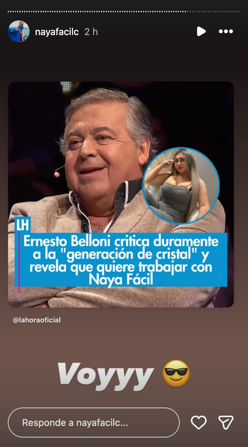 Historia de Naya Fácil | Fuente: Instagram @nayafacilc