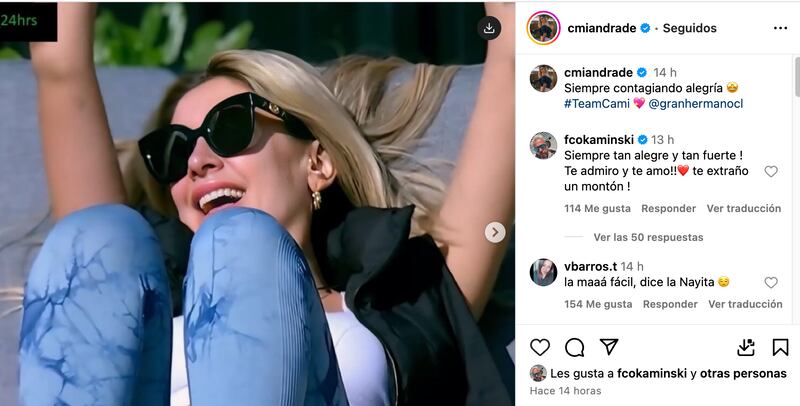 Instagram de Camila Andrade