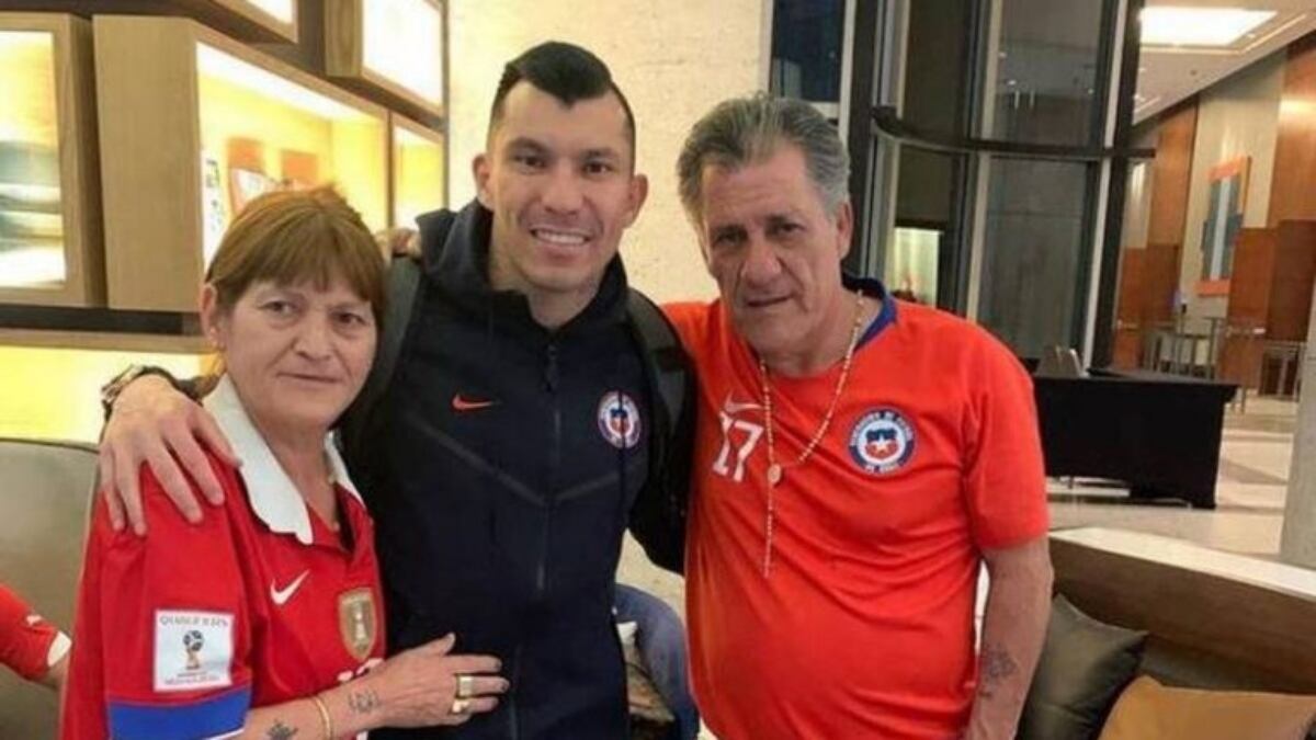 Gary Medel y familia