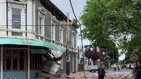 El terremoto dejó estas primeras imágenes.