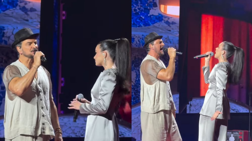 Emilia Dides cantó con Ricardo Arjona en el Movistar Arena