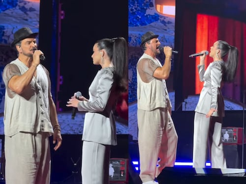 “Una noche sublime”: Emilia Dides cumplió un sueño al cantar con Ricardo Arjona en un Movistar Arena repleto