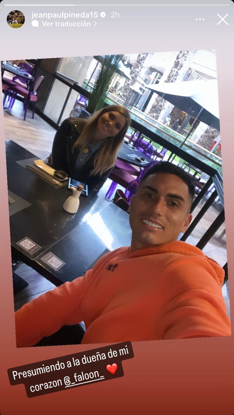 Jean Paul Pineda y Faloon Larraguibel| Fuente: Instagram