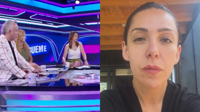 Panel de Sígueme y Mariela Sotomayor | Captura: Sígueme e Instagram @mariela_sotomayor