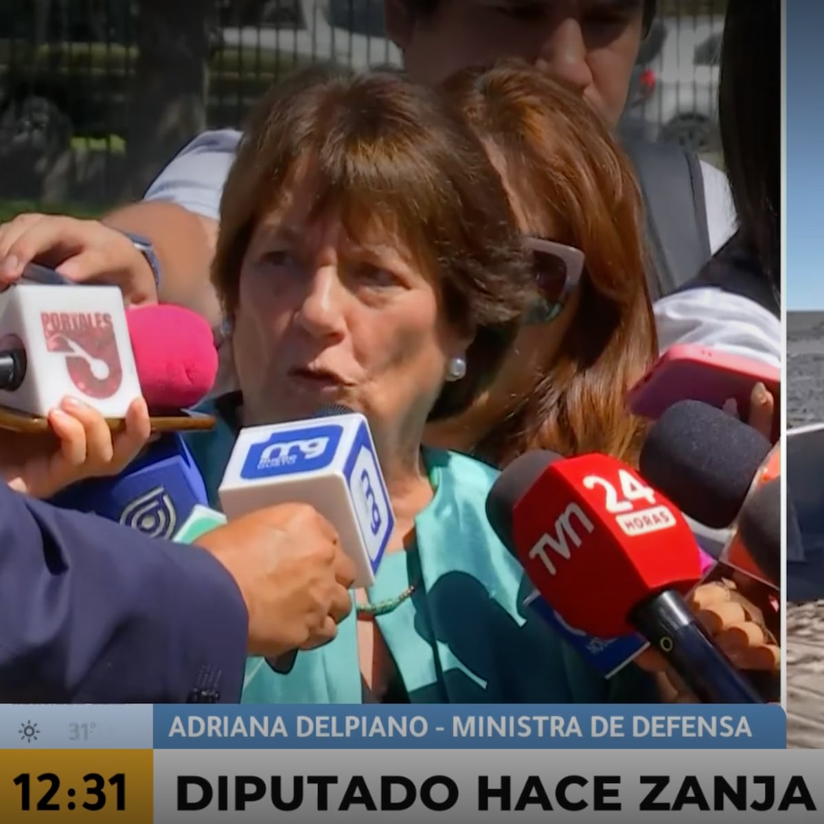 Ministra de Defensa critica a diputado por construir zanja sin autorización Ministra de Defensa critica a diputado por construir zanja sin autorización