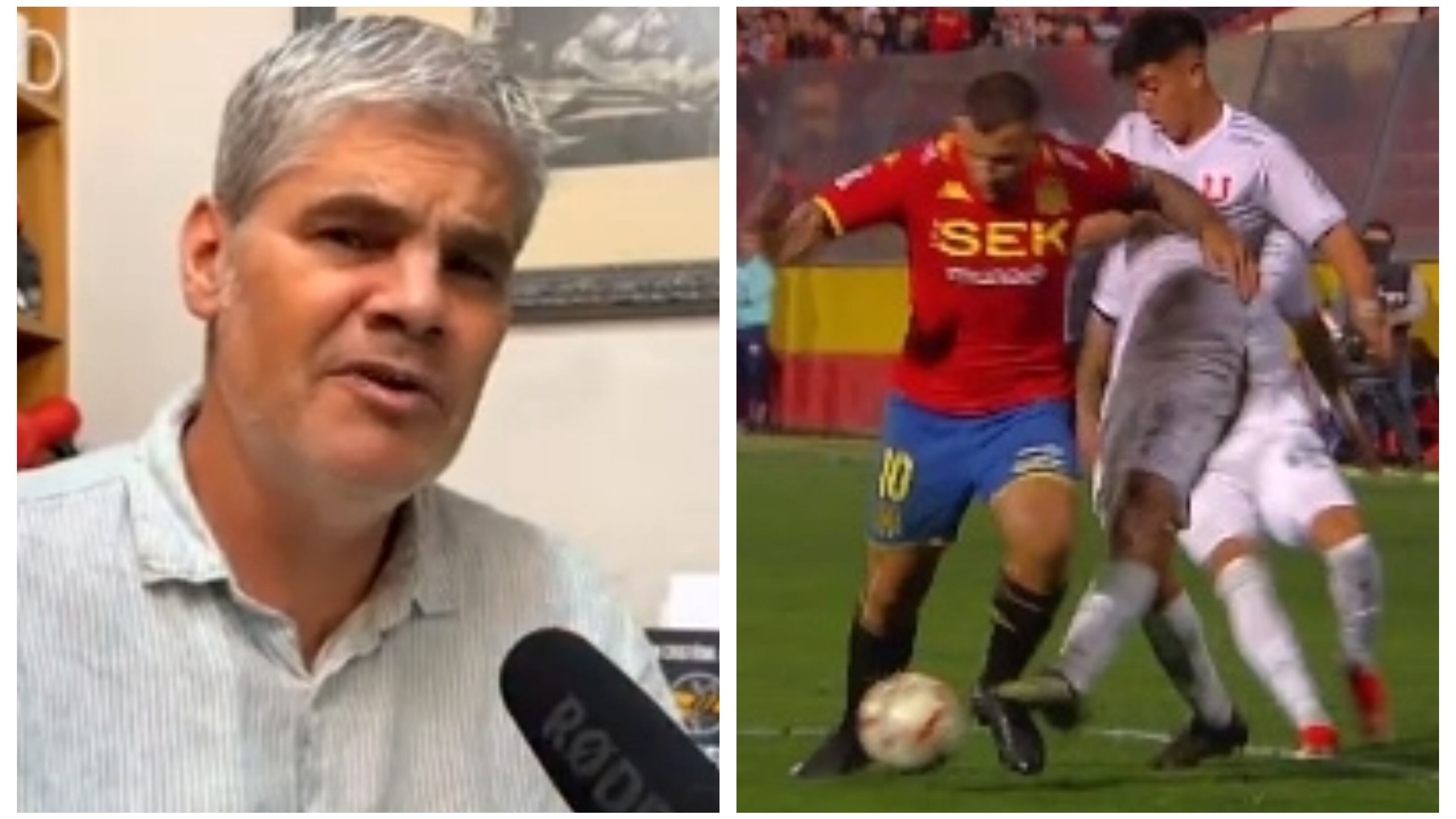 El periodista salió al paso de la denuncia que hizo el volante de Unión, por un supuesto penal en su contra que el finalizar el duelo reconoció el árbitro.