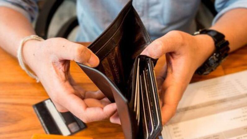 Billetera vacía por deudas | Gentileza: SmartPress