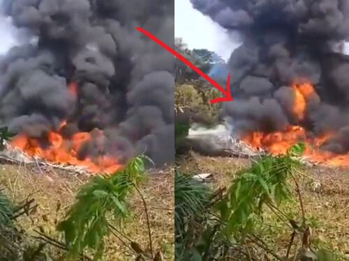 Más de 100 personas iban en avión que se estrelló en Colombia