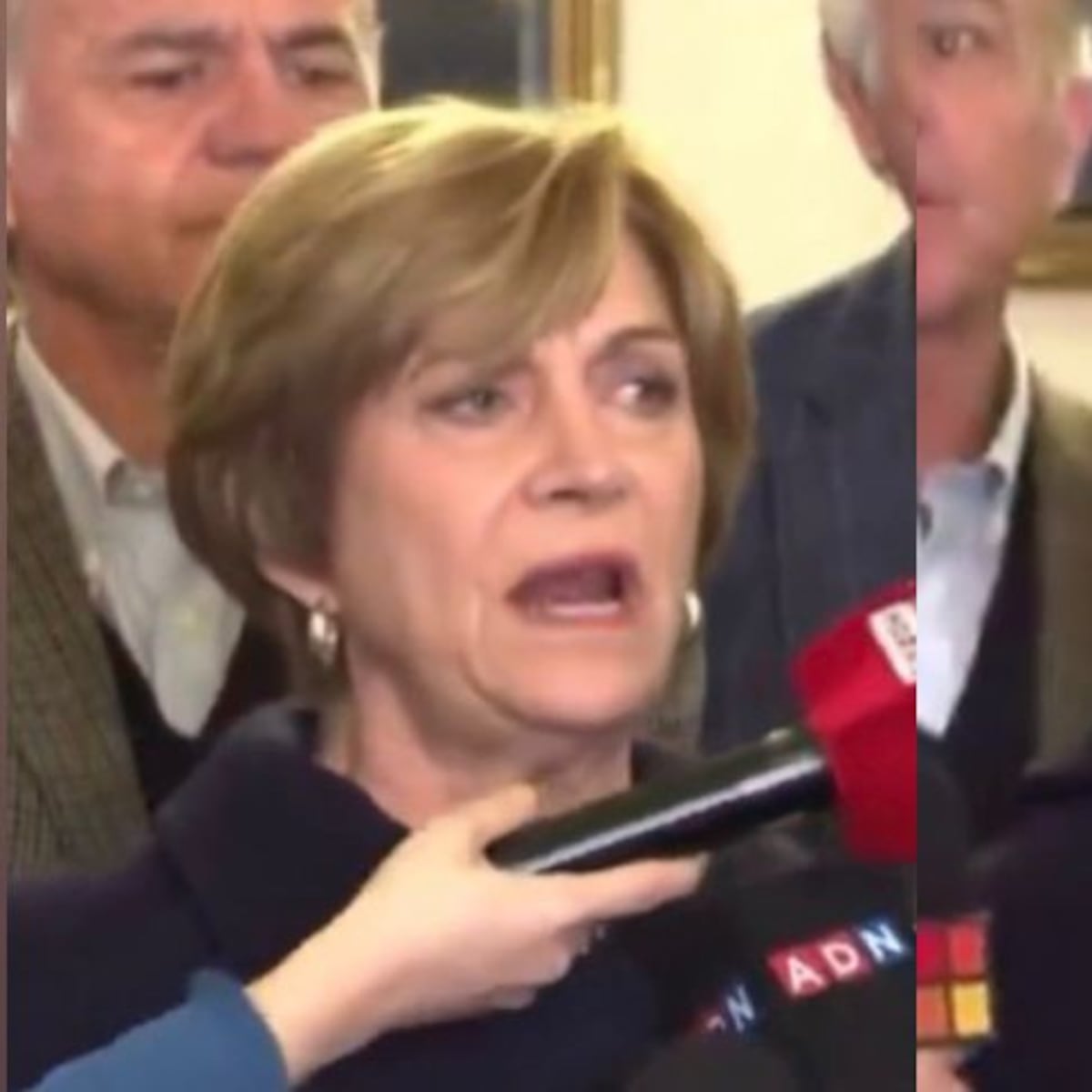 Evelyn Matthei pierde paciencia con periodistas por desplome en encuestas Evelyn Matthei pierde paciencia con periodistas por desplome en encuestas