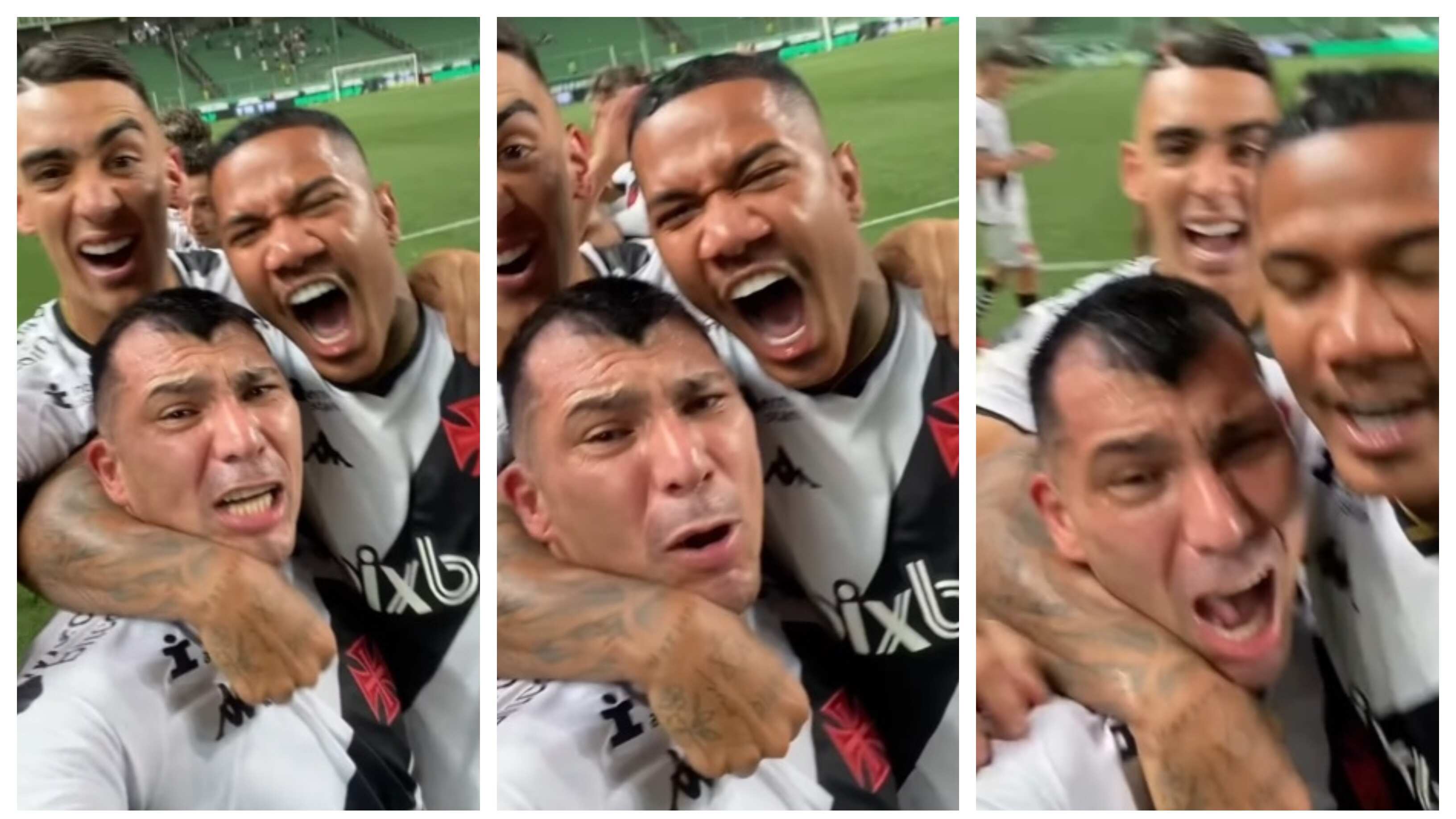 El defensor chileno se mostró desatado tras el triunfo conseguido anoche por Vasco da Gama.