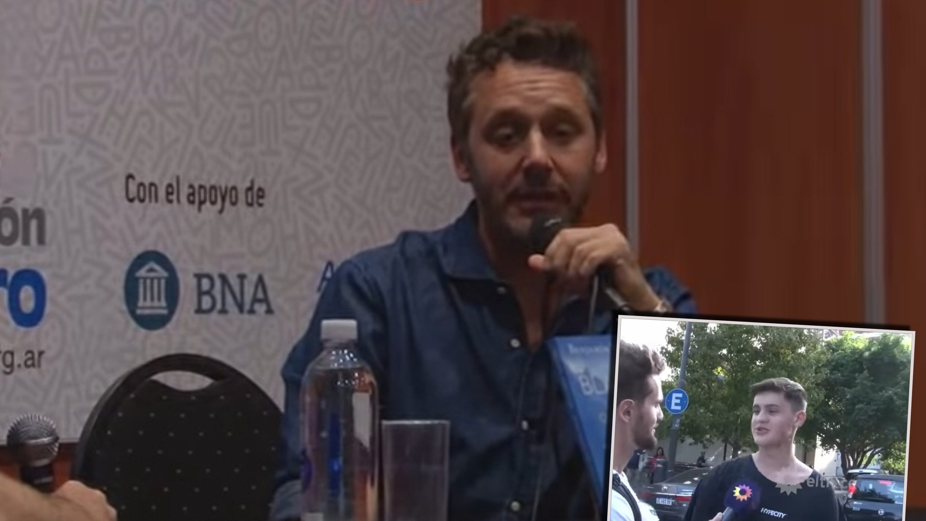 Bautista Vicuña estuvo en el lanzamiento del libro de su padre y felicitó al actor nacional por escribir un libro en homenaje a su fallecida hermana, Blanca.