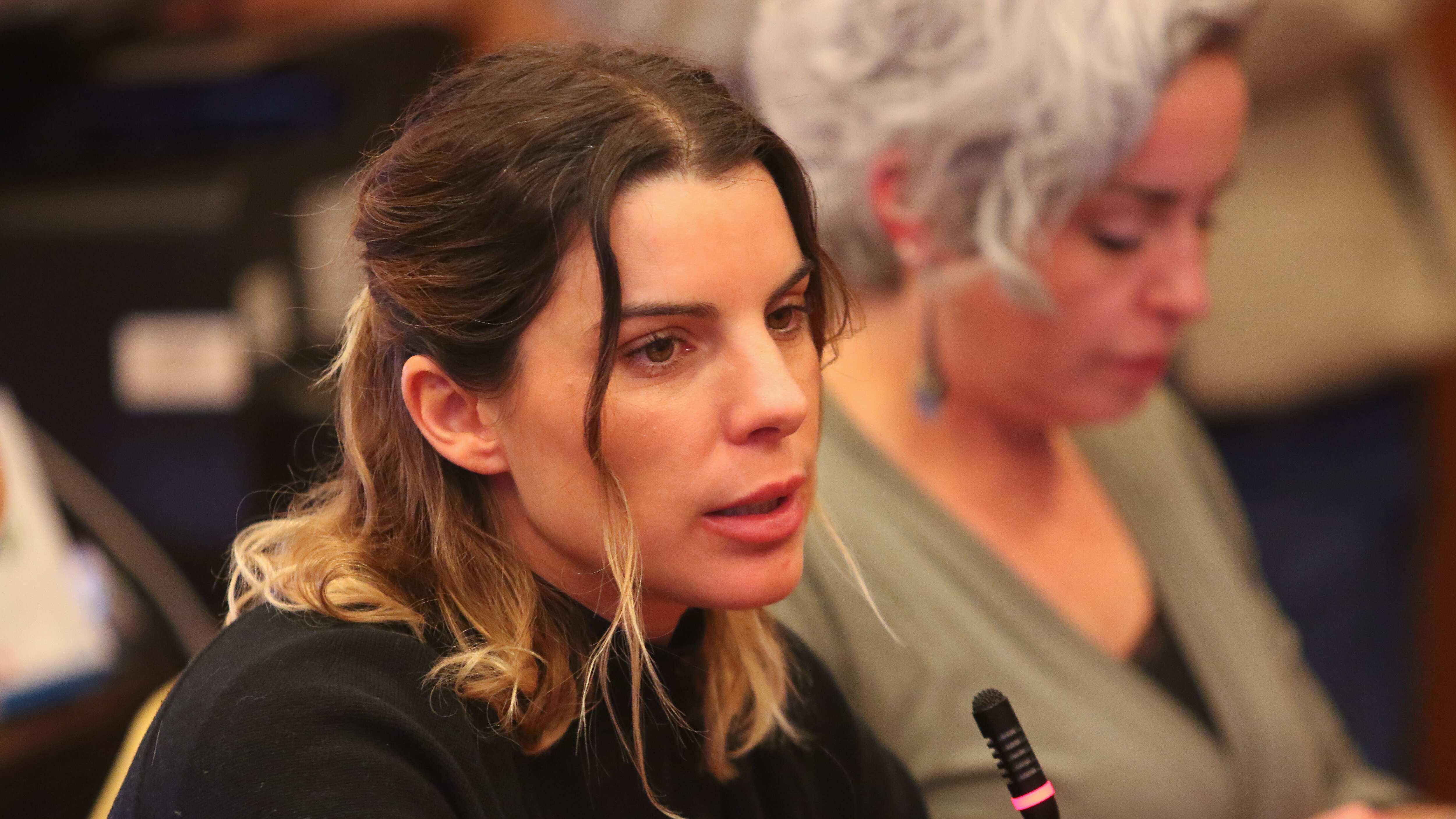 COMISIONES CAMARA: 17 Junio 2024 | 17 de Junio de 2024/Valparaiso
Diputada Maite Orsini, durante la comision de Seguridad Ciudadana en la camara de diputados del Congreso Nacional.
FOTO: YVO SALINAS/AGENCIA UNO