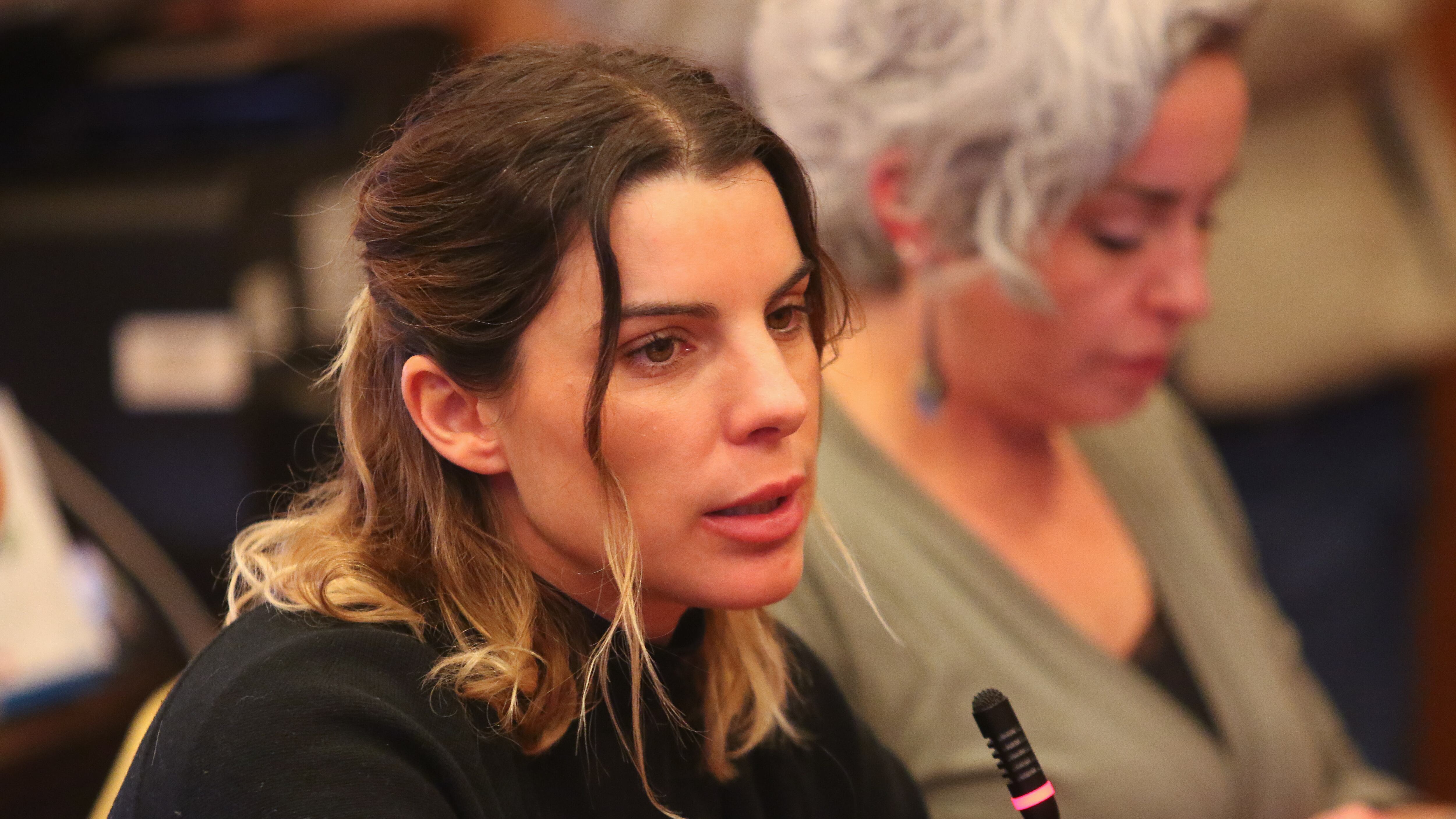 COMISIONES CAMARA: 17 Junio 2024 | 17 de Junio de 2024/Valparaiso
Diputada Maite Orsini, durante la comision de Seguridad Ciudadana en la camara de diputados del Congreso Nacional.
FOTO: YVO SALINAS/AGENCIA UNO