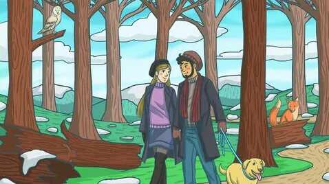 Localiza al conejo en el bosque.