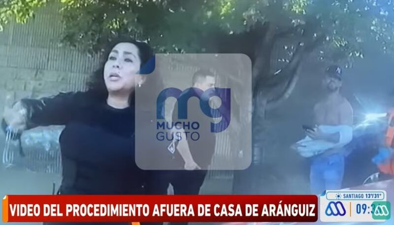 En el matinal "Mucho Gusto" mostraron el video del procedimiento donde participó Jorge Valdivia luego de su discusión con Daniela Aránguiz en el condominio de La Dehesa.
