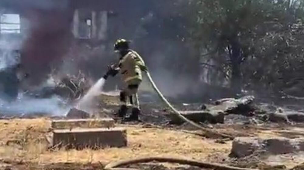 Incendio en el Hospital Psiquiátrico El Peral | Fuente: Twitter