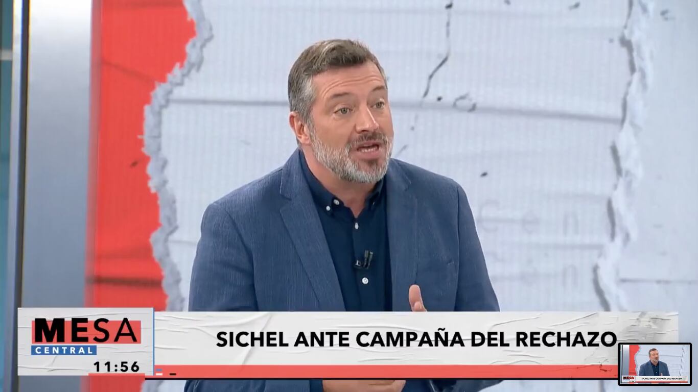 Sebastián Sichel en “Mesa Central” | Captura: Canal 13