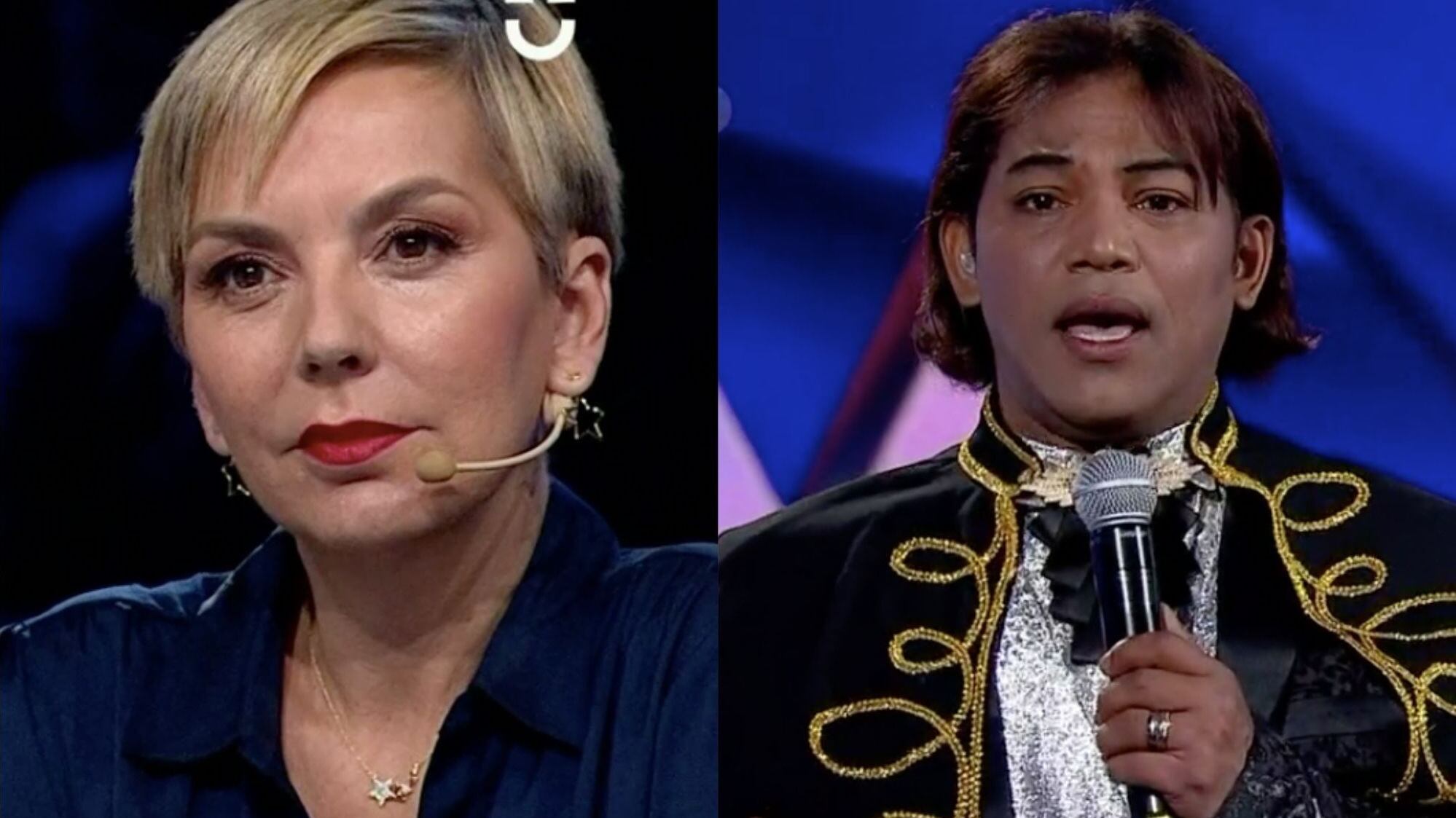 Fran García-Huidobro y Benito García, imitador de Juan Gabriel en "Yo Soy"| Captura: CHV