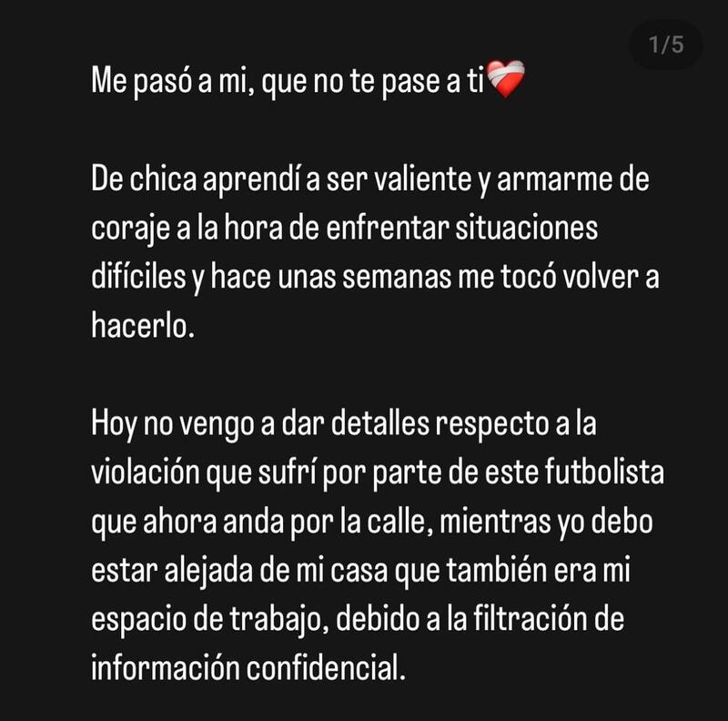 Primera denunciante de Jorge Valdivia.