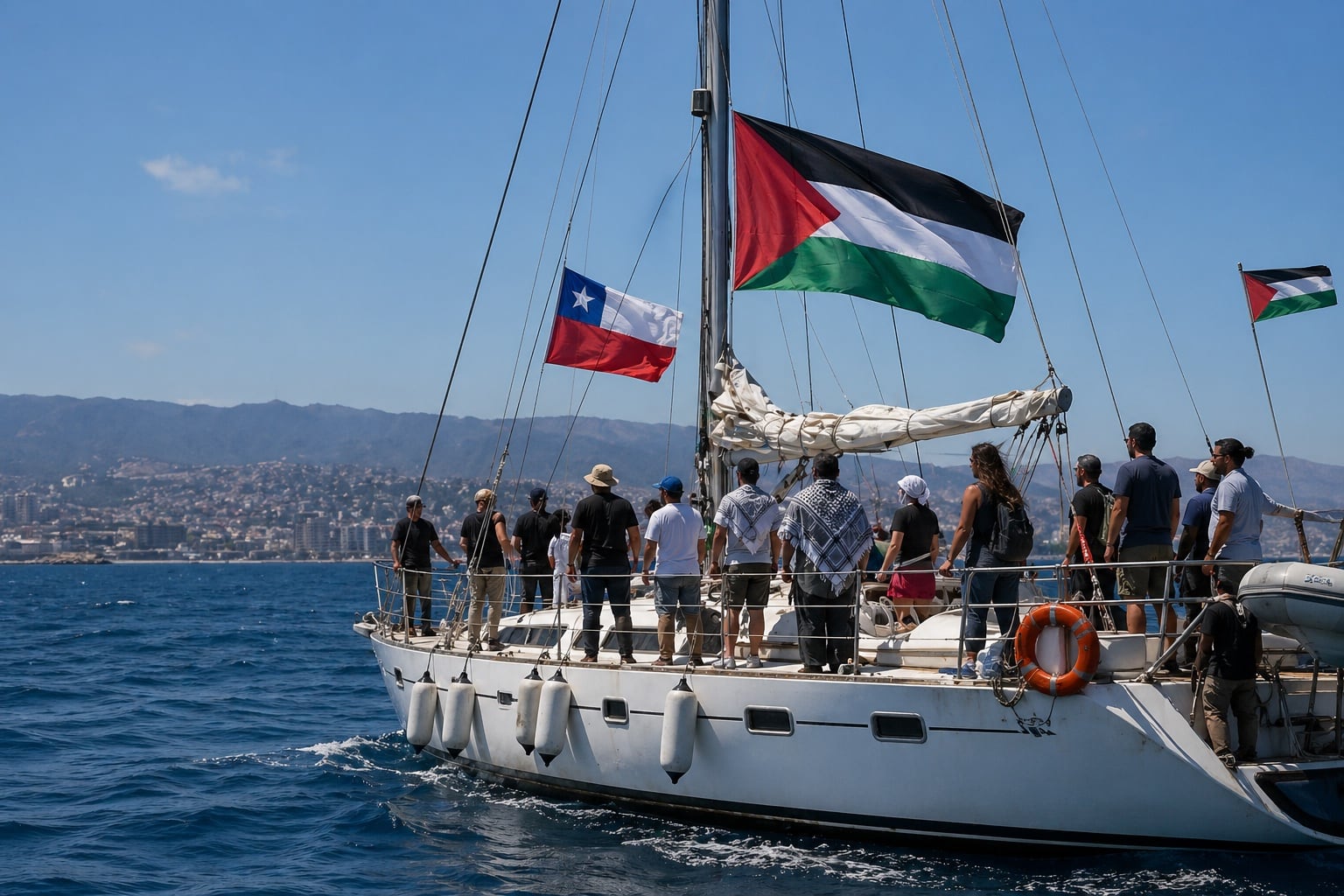 ¿Qué pasará con los chilenos en la Flotilla Sumud? Cancillería activa gestiones y seguimiento