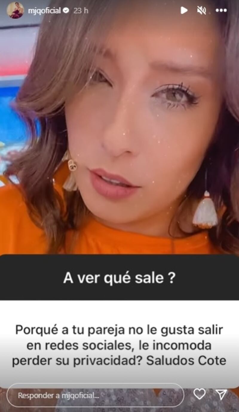 La cantante reveló a un seguidor de Instagram el motivo de no mostrar a su pololo en sus redes sociales.