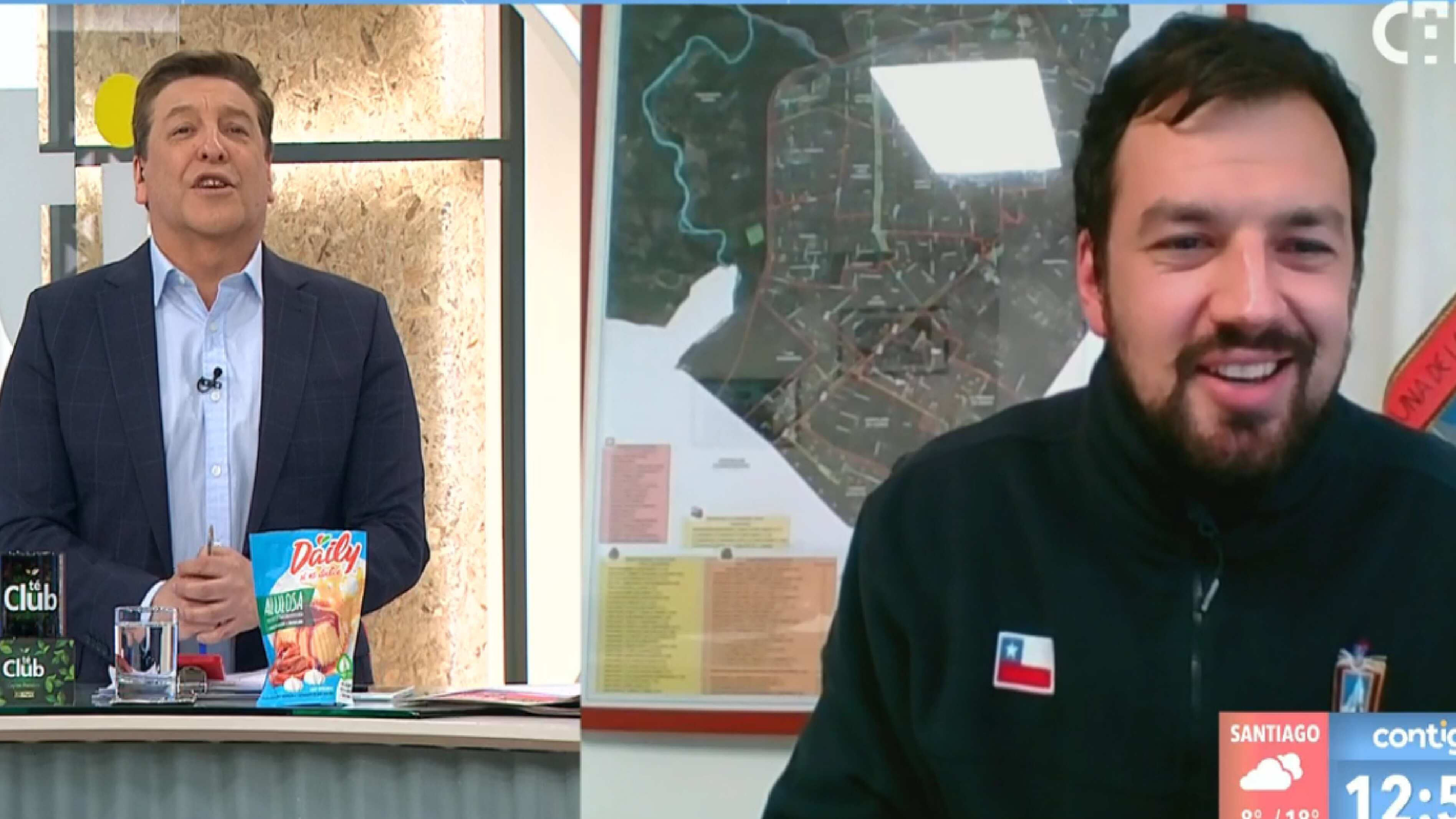 Julio César en la discusión con Vodanovic.