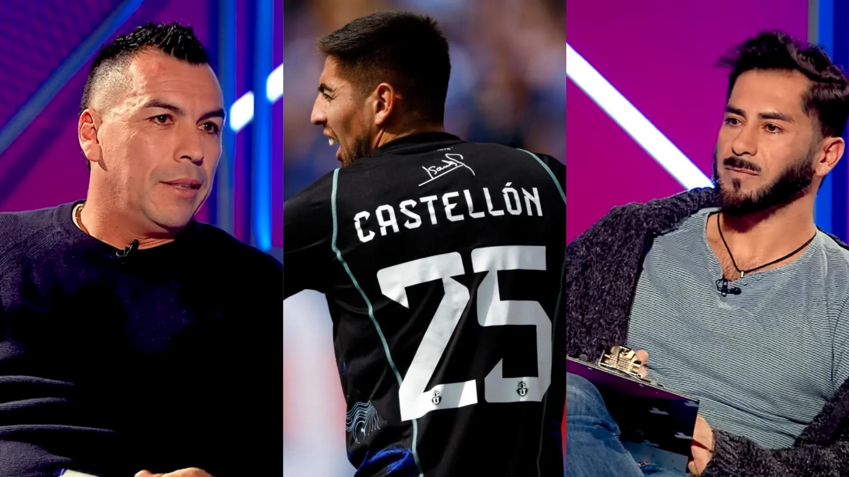 Esteban Paredes, Gabriel Castellón y Johnny Herrera