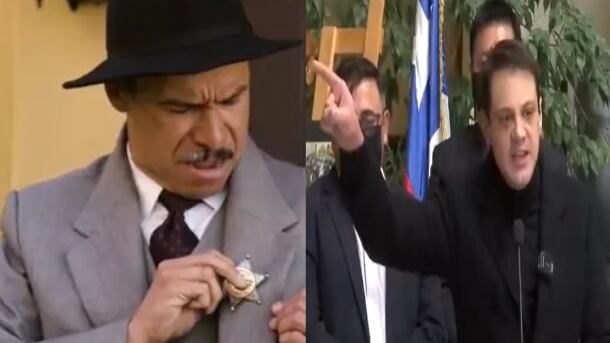 Seguidores de Hijos del Desierto aseguraron que la teleserie de Mega “troleó” al diputado Gaspar Rivas (PDG), con un particular discurso que emitió el personaje Hipólito Cárdenas.
En la escena, el comisario de la policía se autoproclamó sheriff de Valparaíso y lanzó varias frases que recordaron el episodio del parlamentario en el Congreso, donde realizó esta misma acción.