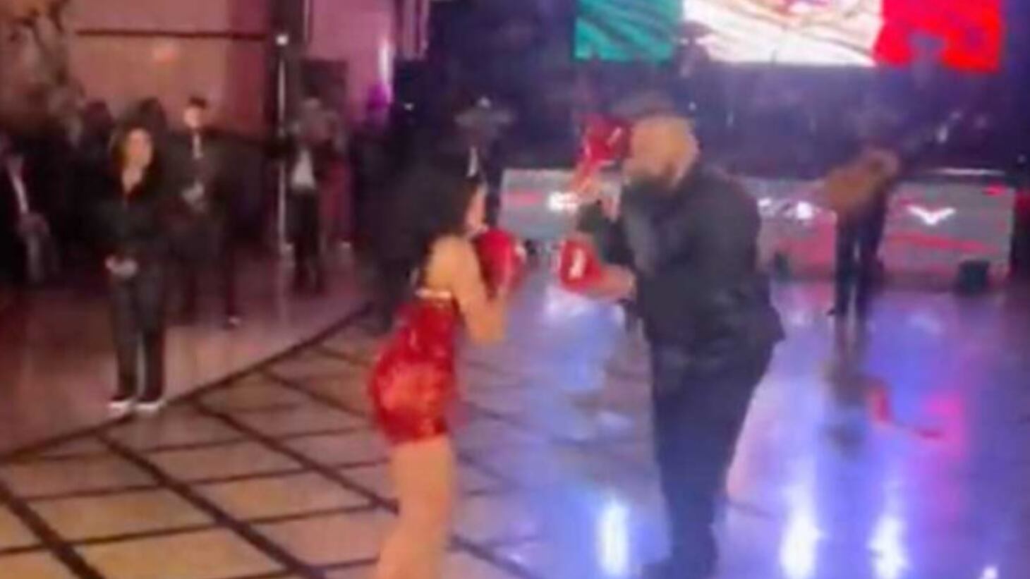 Un momento impactante de la celebración