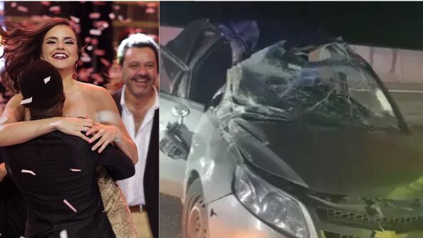 La ganadora del programa Rojo de TVN, Emilia Dides, sufrió un grave accidente automovilístico cuando viajaba por la carretera junto a una tía y su prima. Choque que dejó el vehículo sedan totalmente destrozado, logrando ellas salvarse de milagro.
Así lo explicó la joven cantante en su cuenta de Instagram, a solo días de cumplir sus 24 años de edad.