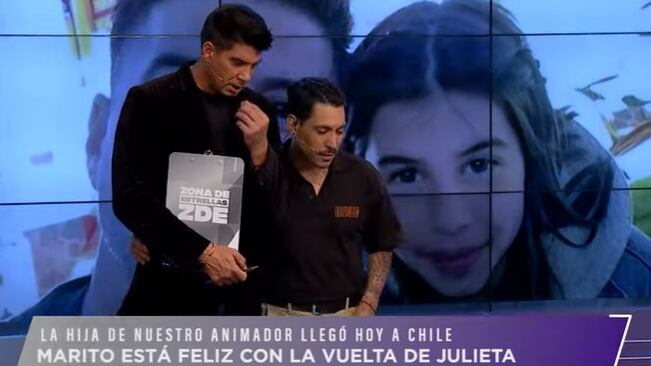 El animador recordó anoche lo duro que ha sido para él la partida de su hija, Julieta, a Estados Unidos.