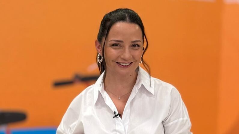 Andrea Arístegui en Contigo en la mañana | Fuente: Instagram @aaristeguia