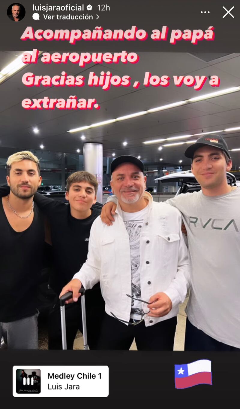 Historia de Luis Jara y sus hijos | Fuente: Instagram