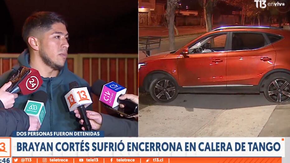 Encerrona a Brayan Cortés