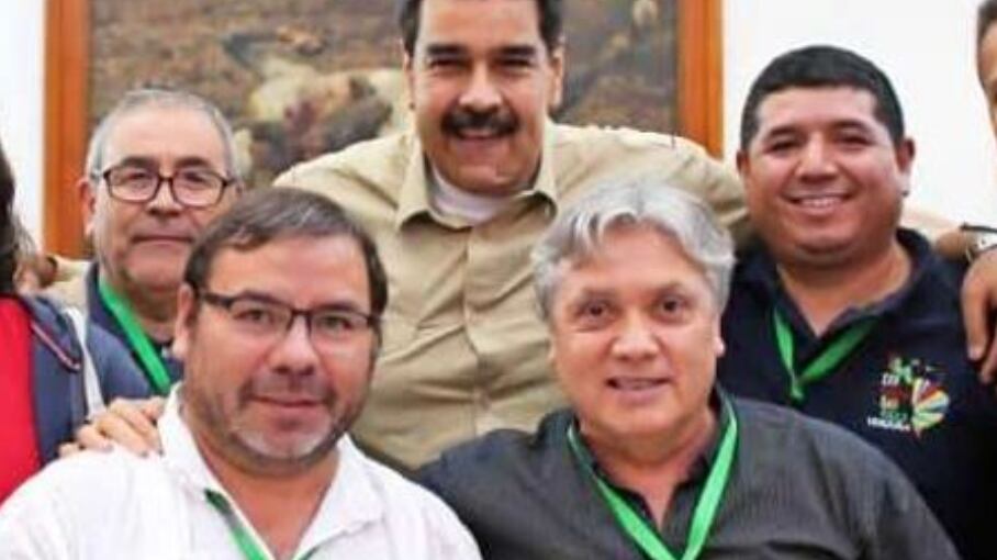 Navarro, Maduro y el diputado Barrera. / INSTAGRAM