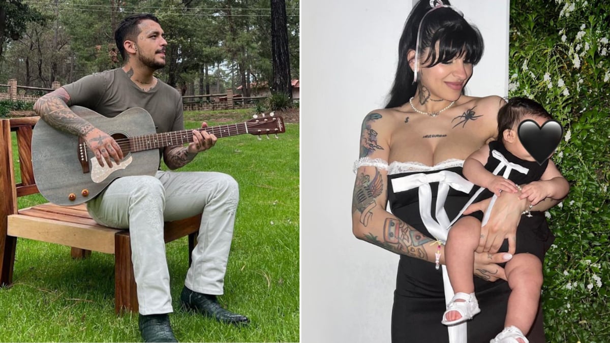 El Día de San Valentín Cazzu y Christian Nodal presentaron oficialmente a Inti, revelando las primeras fotos del rostro de su bebé.