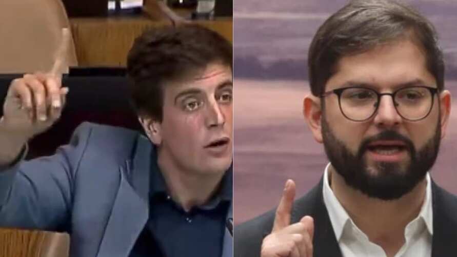 Diego Schalper y Gabriel Boric