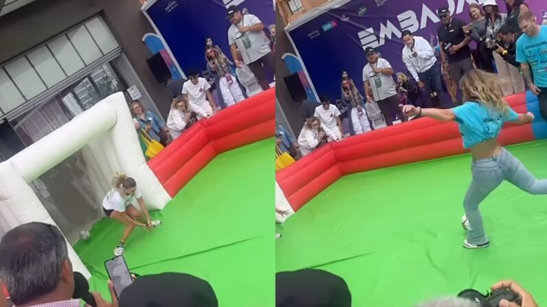 Trini Neira jugando fútbol | Captura: Instagram @trini.neira