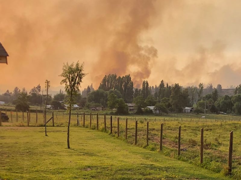 Incendios en zonas rurales de Melipilla ya afectaron 40 casas